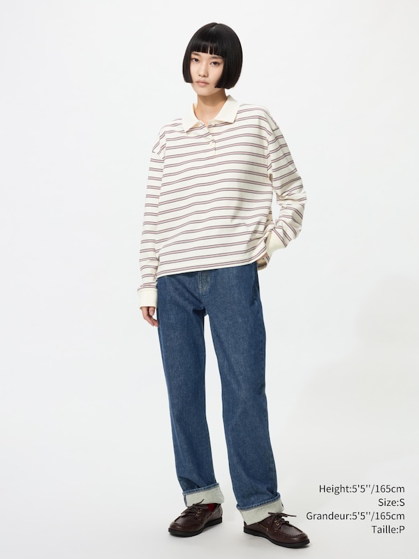 Striped Polo Shirt Long Sleeve