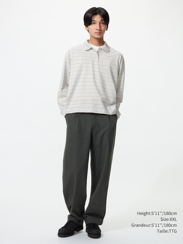 Striped Polo Shirt Long Sleeve