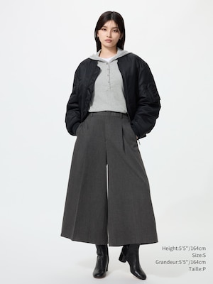 Jupe-culotte pinces