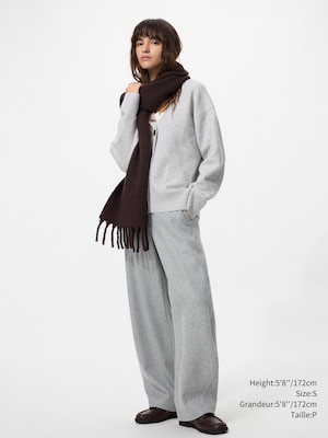 Brushed Jersey Barrel Leg Pants