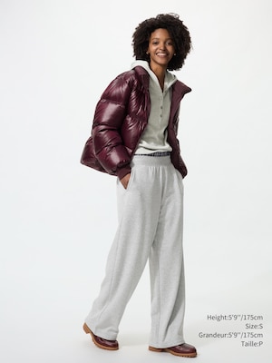 FEMME PANTALON AMPLE EN COTON OUATÉ DOUBLÉ DE POLAIRE