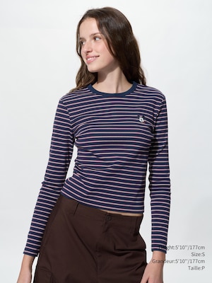FEMME MINI UT Mickey＆Friends MANCHES LONGUES