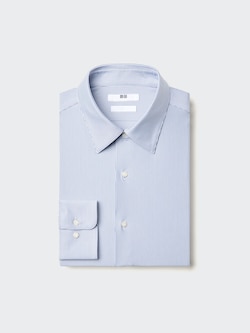 Super Non Iron Stretch Slim Fit Shirt | Striped