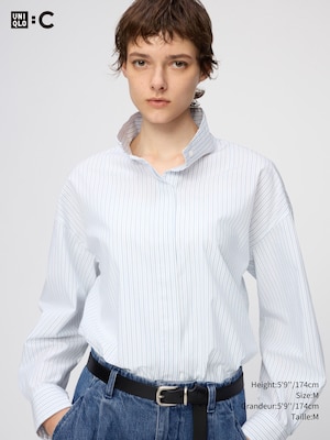 Cotton Stand Collar Shirt