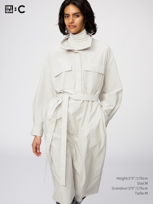 Cotton Stand Collar Dress