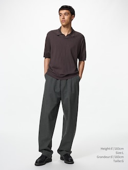 PANTALON AMPLE FUSELÉ À PINCES