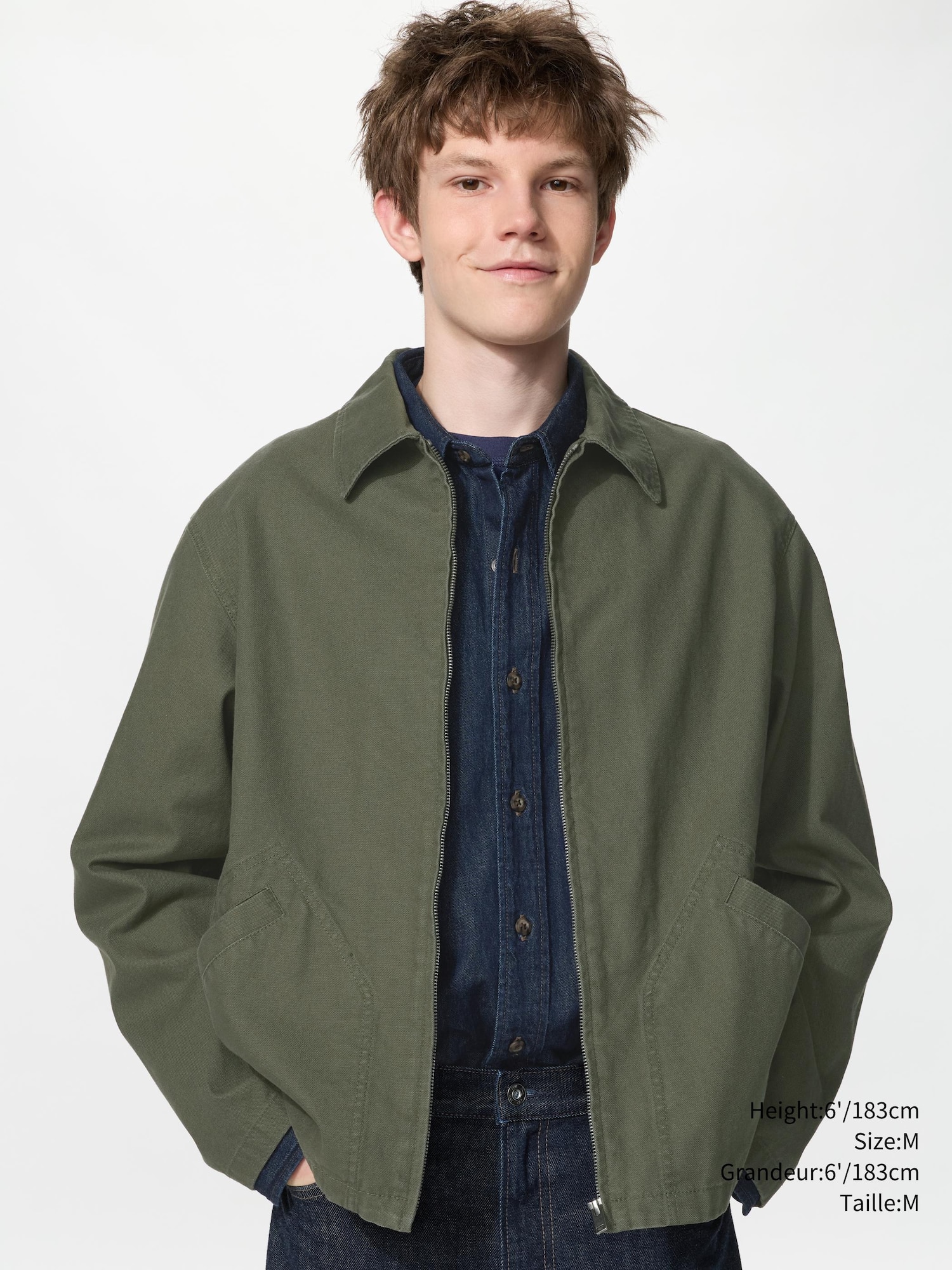 Men's Zip Up Blouson | UNIQLO CA