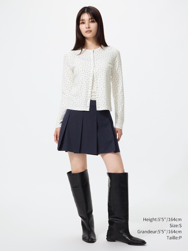 Pointelle Cardigan Long Sleeve | Heart
