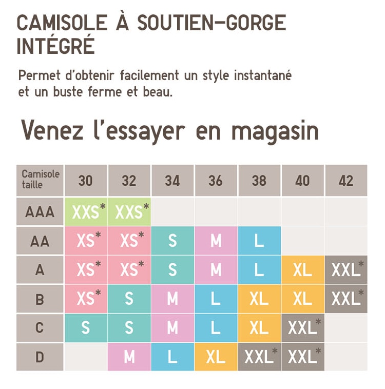 CAMISOLE A SOUTIEN-GORGE INTÉGRÉ