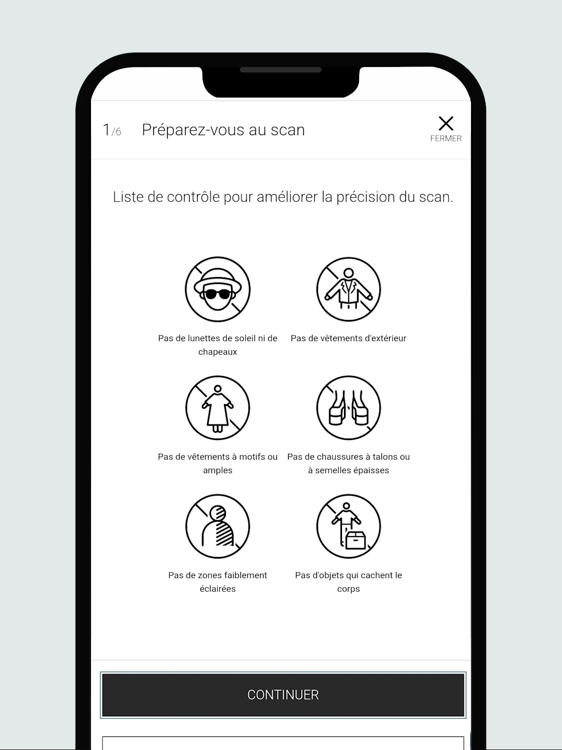 Vérifiez les étapes avant de numériser