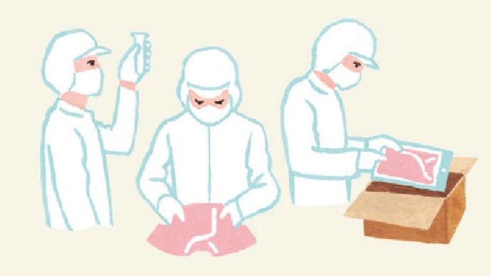 Les produits subissent une inspection rigoureuse et un test de pH avant d'être emballés.