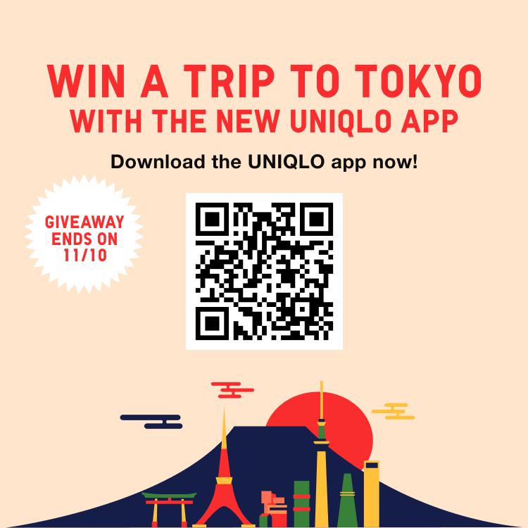 Win a trip to Tokyo with the new UNIQLO App