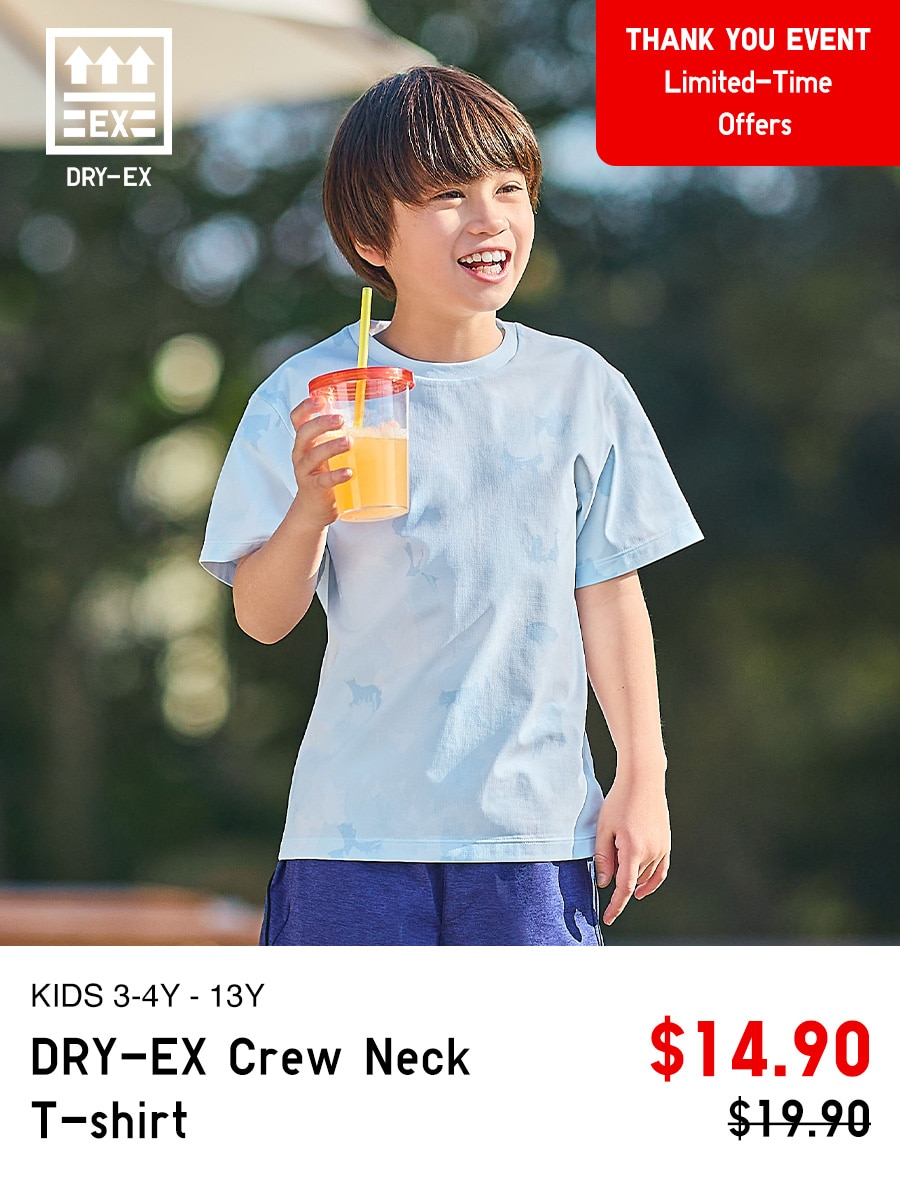 Kids Dry-EX Crew Neck T-shirt