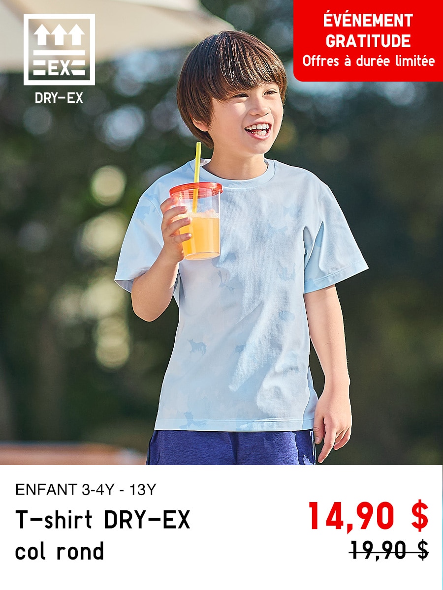 Kids Dry-EX Crew Neck T-shirt
