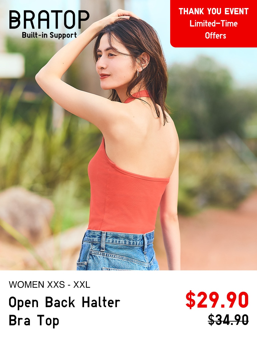 Open Back Halter Neck Bra Top