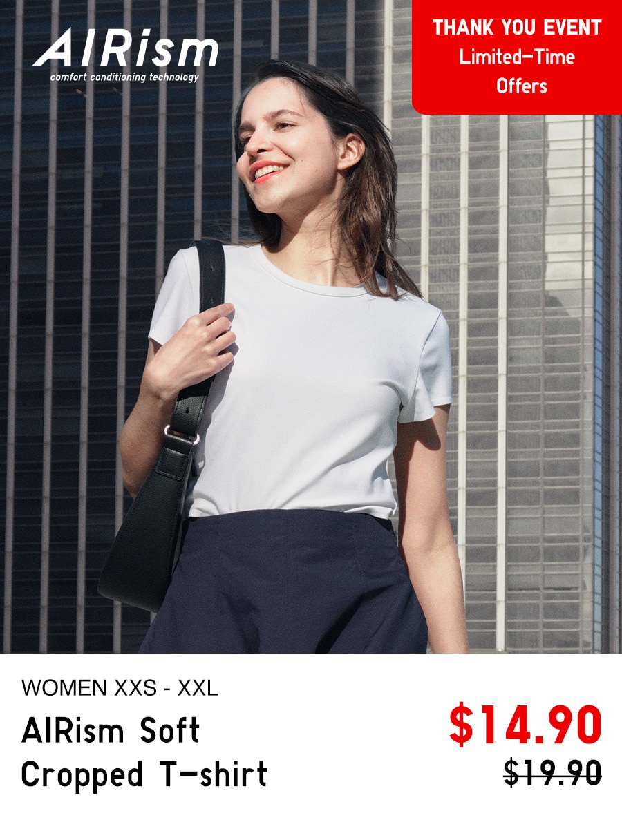 AIRism Soft Cropped T-shirt