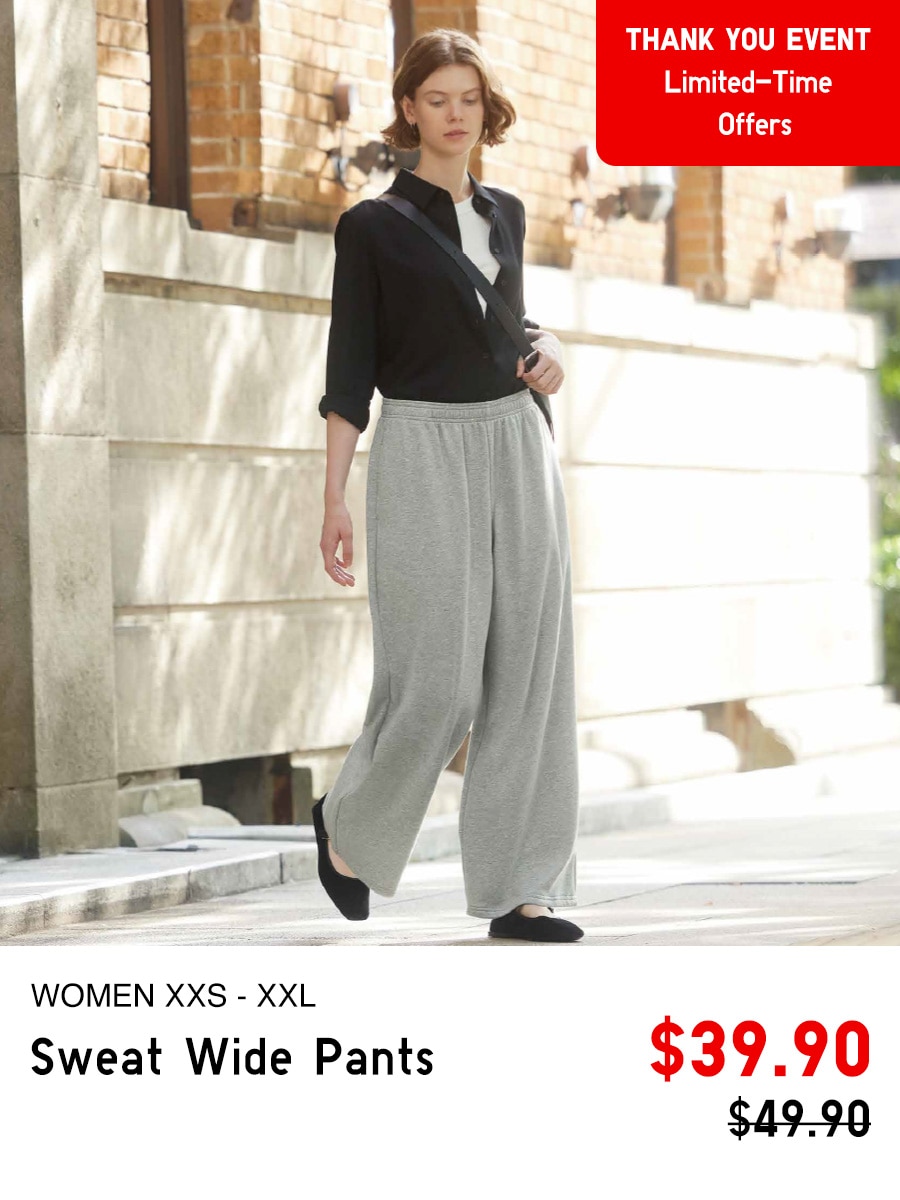 Women's Wide Sweat Pants