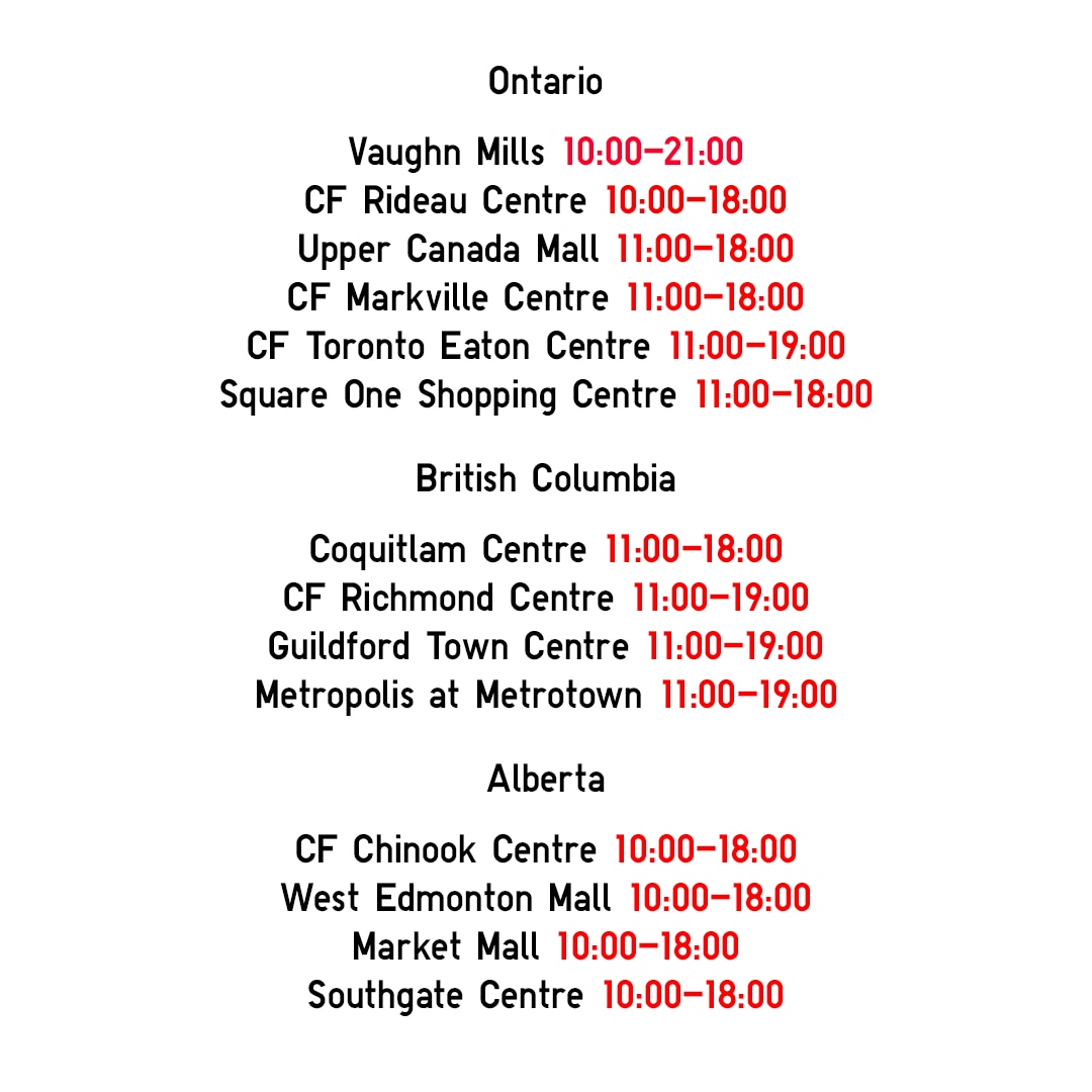 Operating Hours
