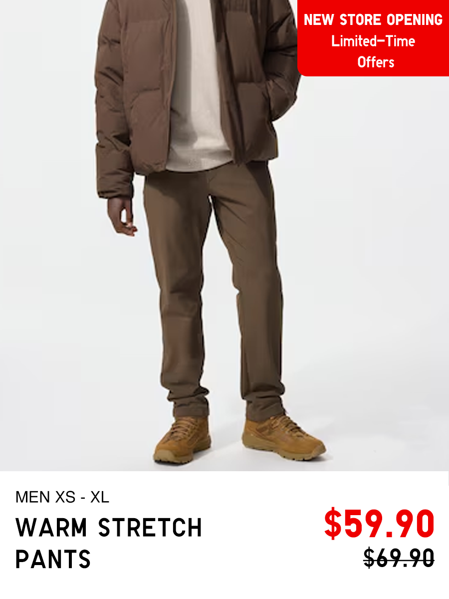 Mens Warm Stretch Pants