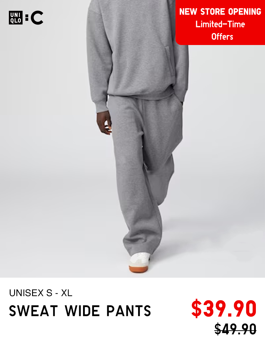 Sweat Wide Pants Men