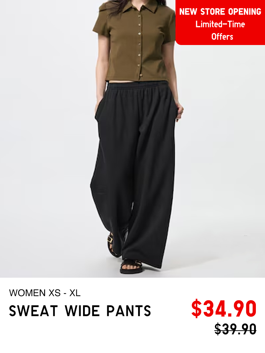 Sweat Wide Pants Women