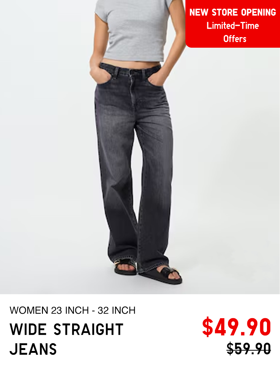Wide Straight Jeans Women