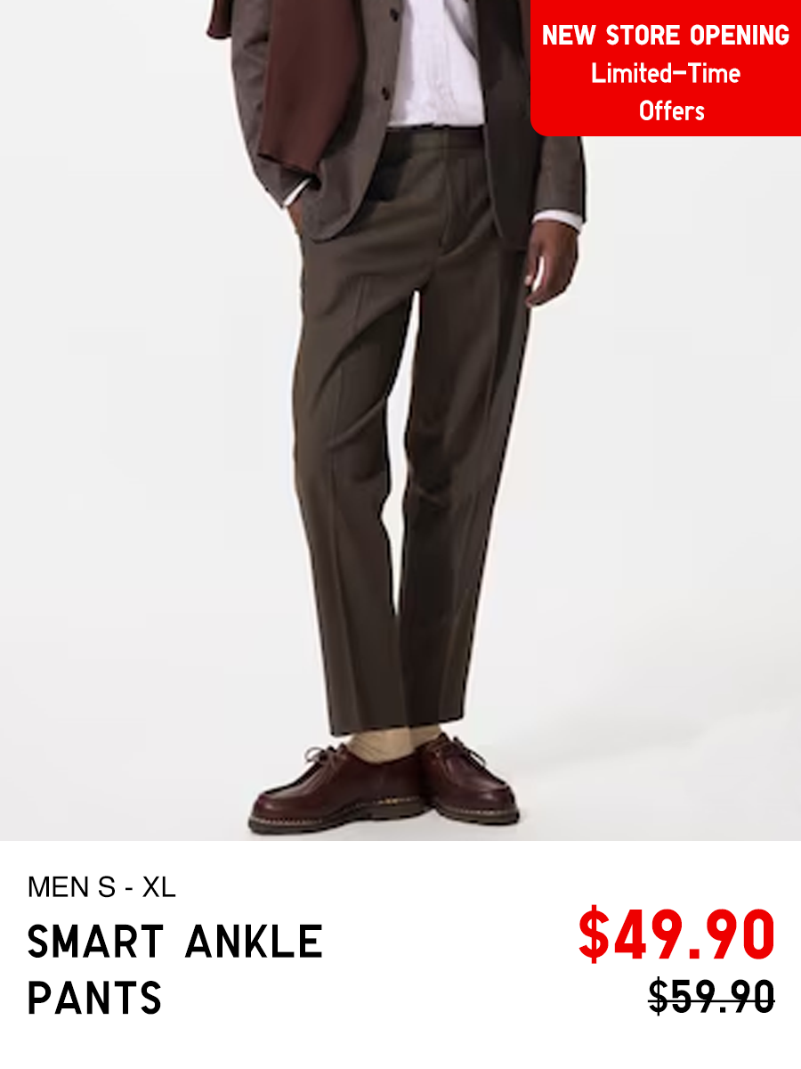 Smart Ankle Pants Men