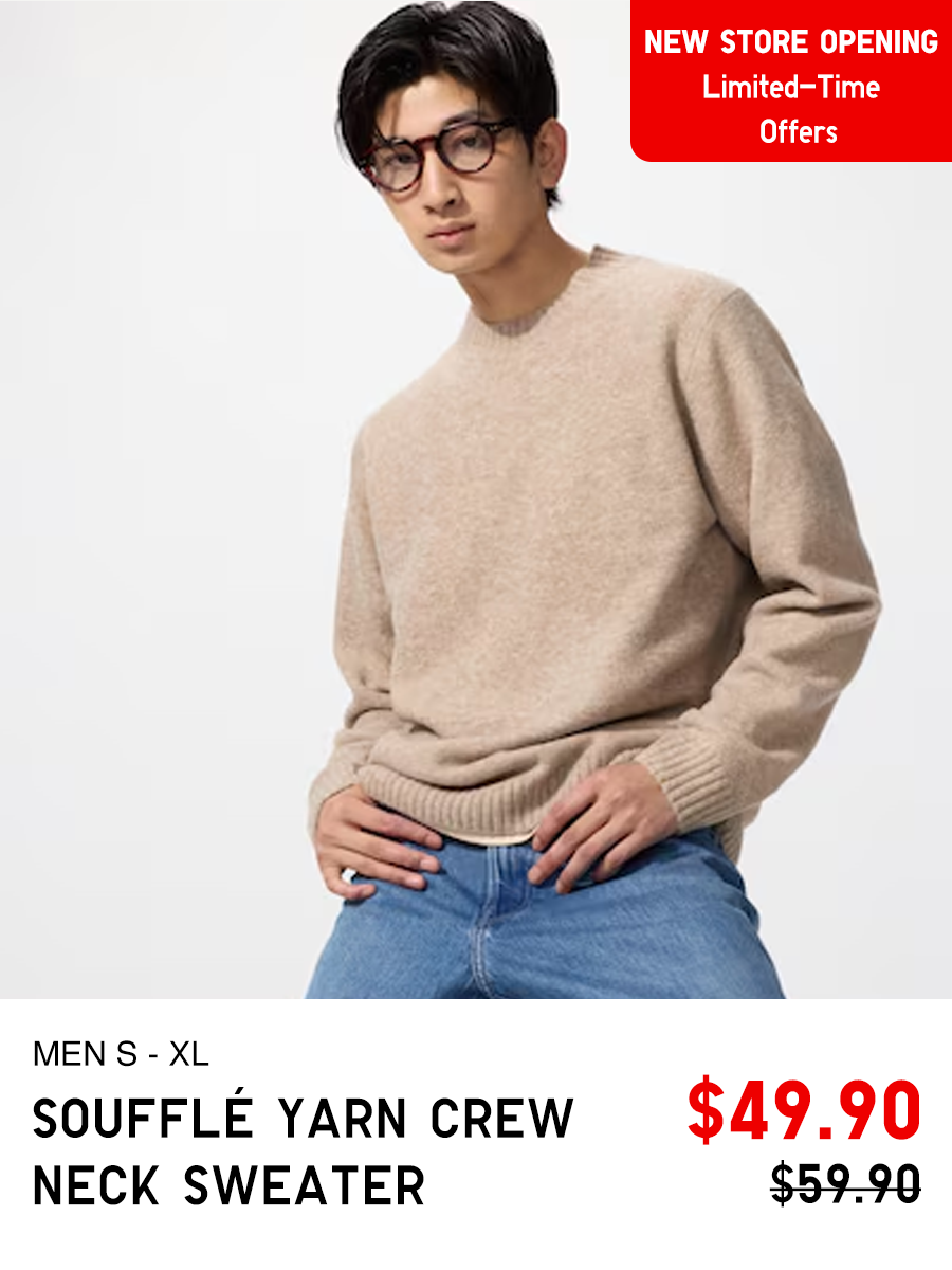 Souffle Yarn Crew Neck Sweater