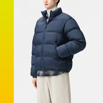 Veste ample en duvet léger