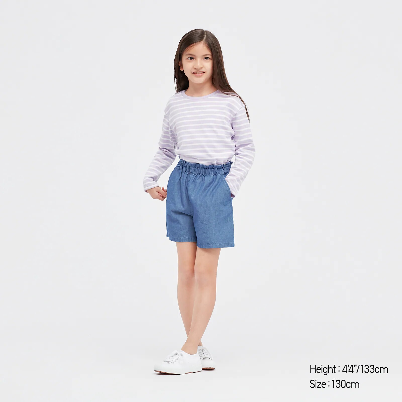 SHORT EN CHAMBRAY FILLE