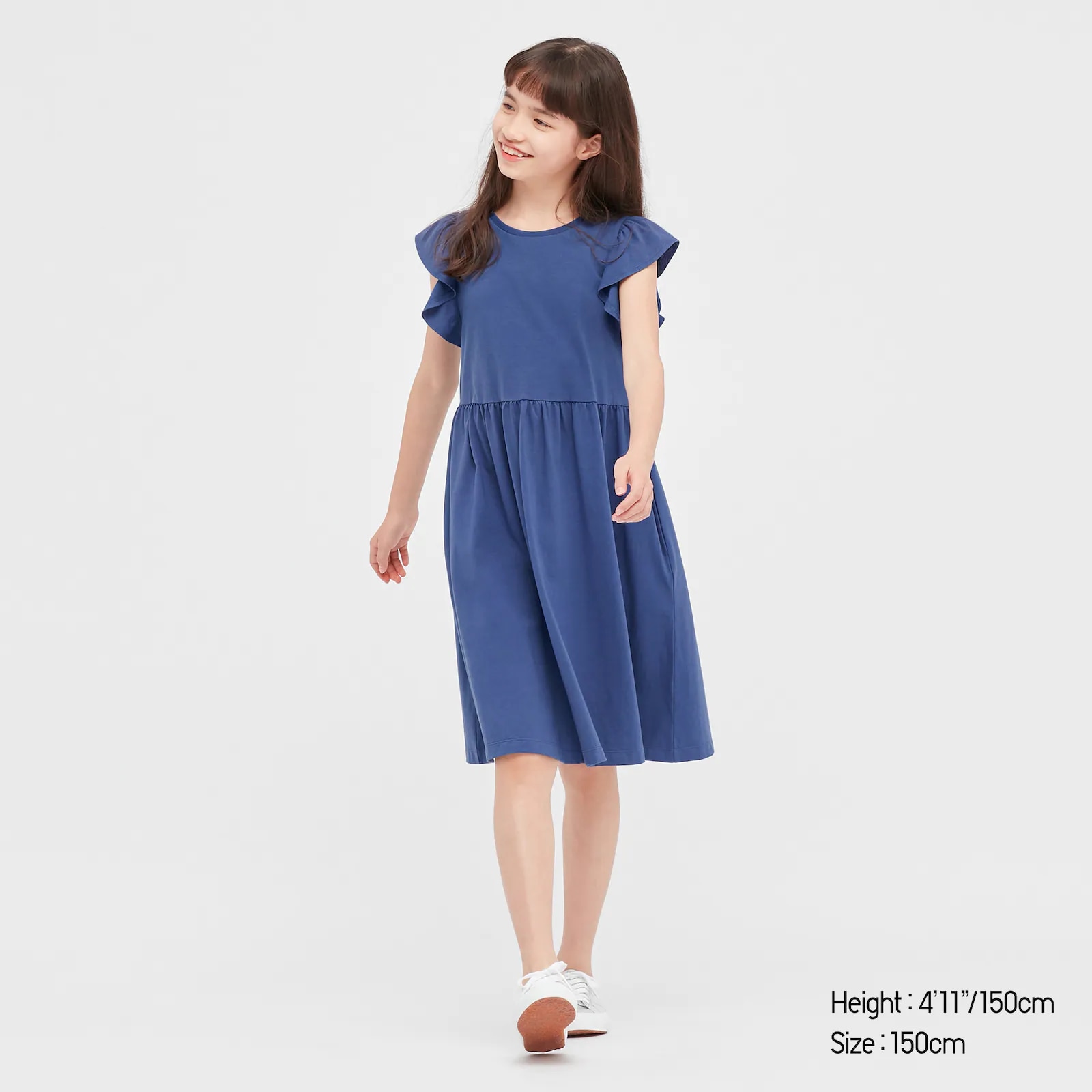 ROBE EN COTON DOUX À VOLANTS