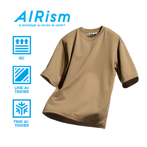 AIRism Cotton Oversized T-shirt Material Information