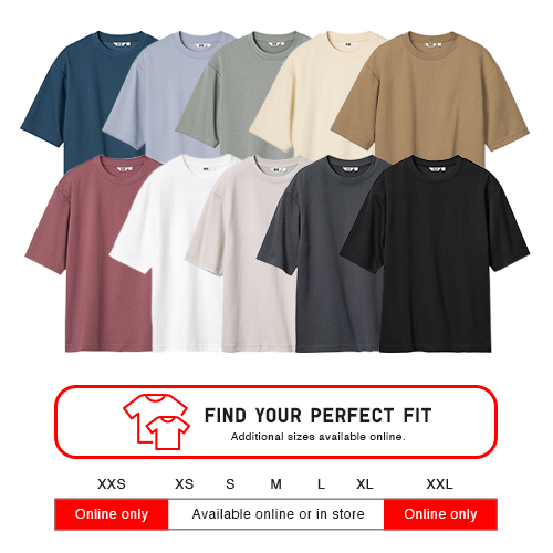 AIRism Cotton Oversized T-shirt colour options