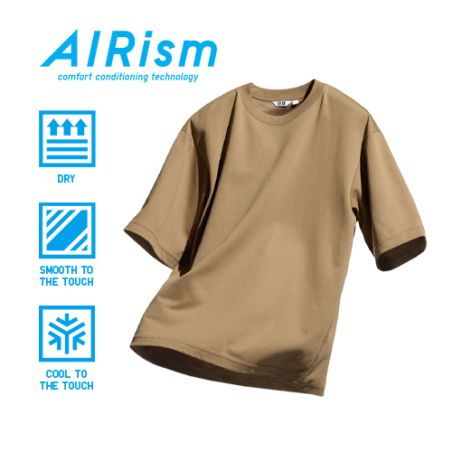 AIRism Cotton Oversized T-shirt Material Information