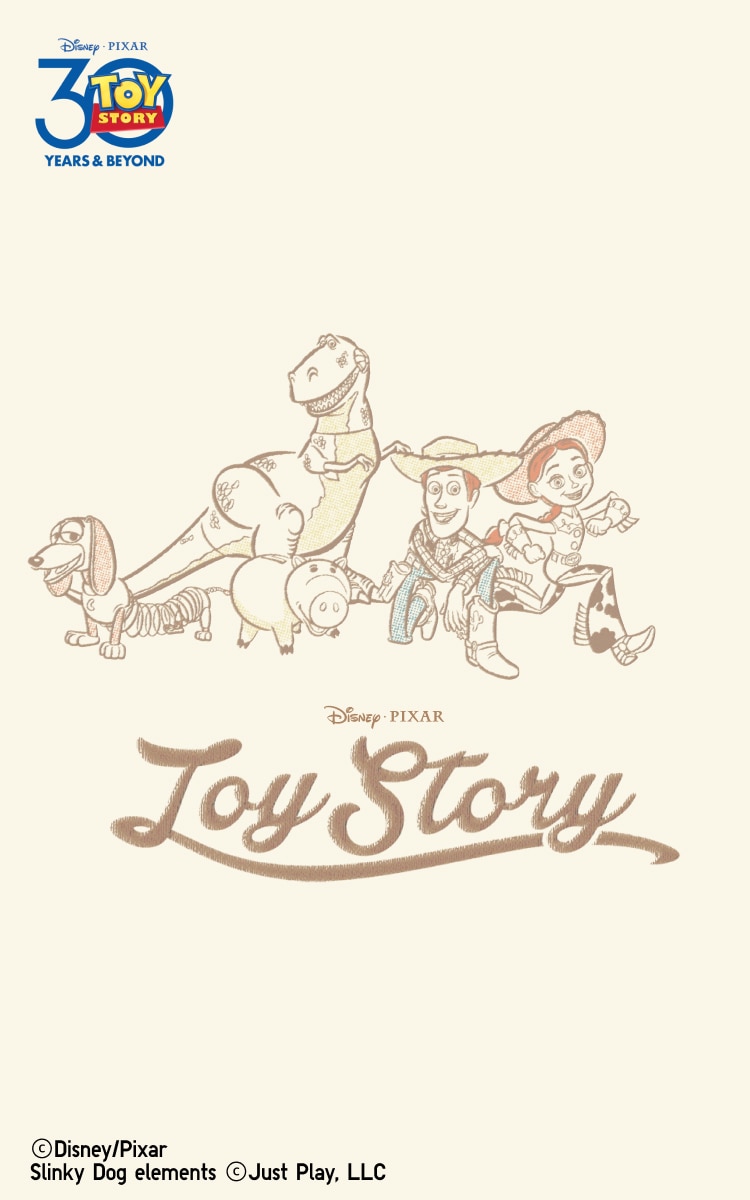 A collection of T-shirts with a 90's aesthetic, selected from the historic, exclusive archives of Toy Story.