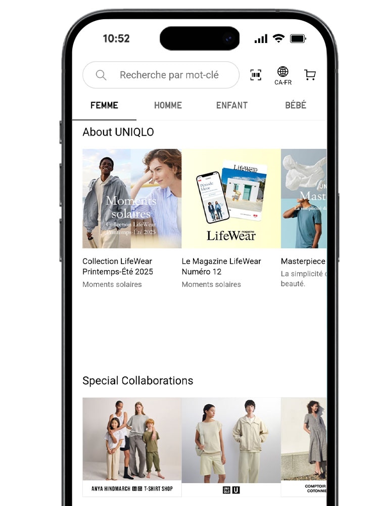 Faites défiler vers le bas pour en savoir plus sur les soldes, les nouveautés, les produits vedettes et les collections spéciales.