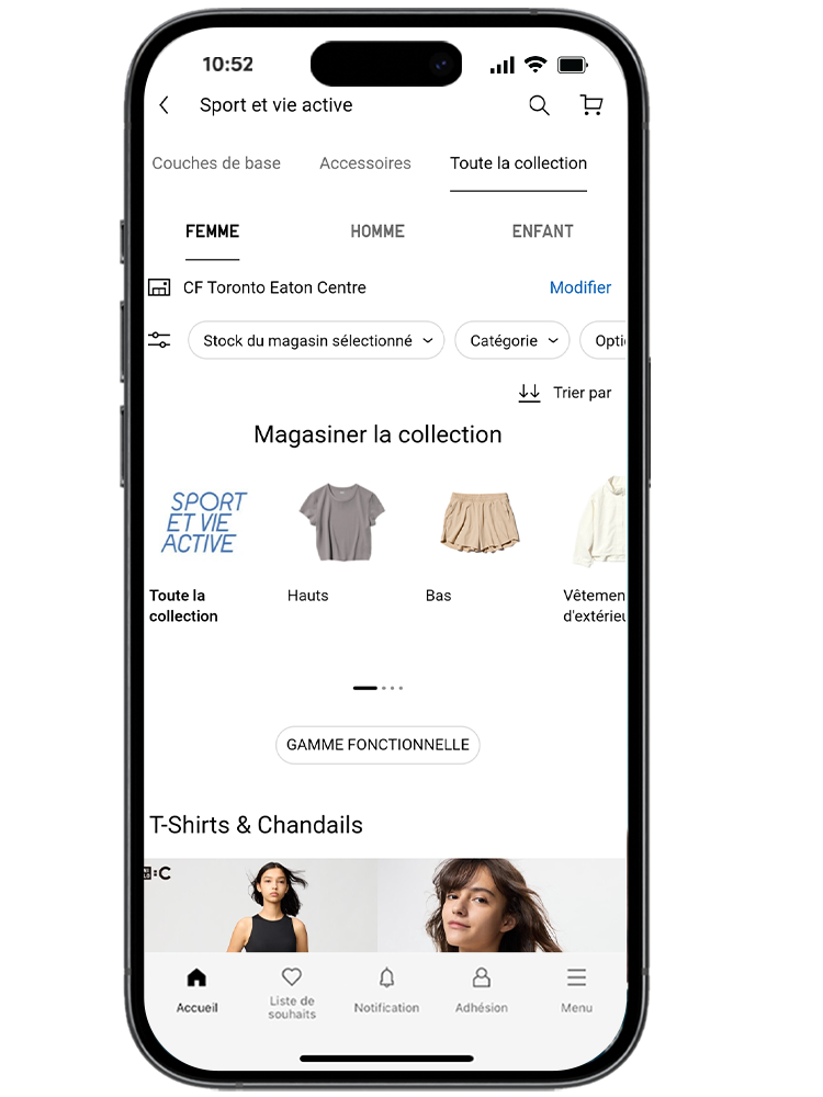 Vous pouvez filtrer par catégorie à partir de la liste des produits. 