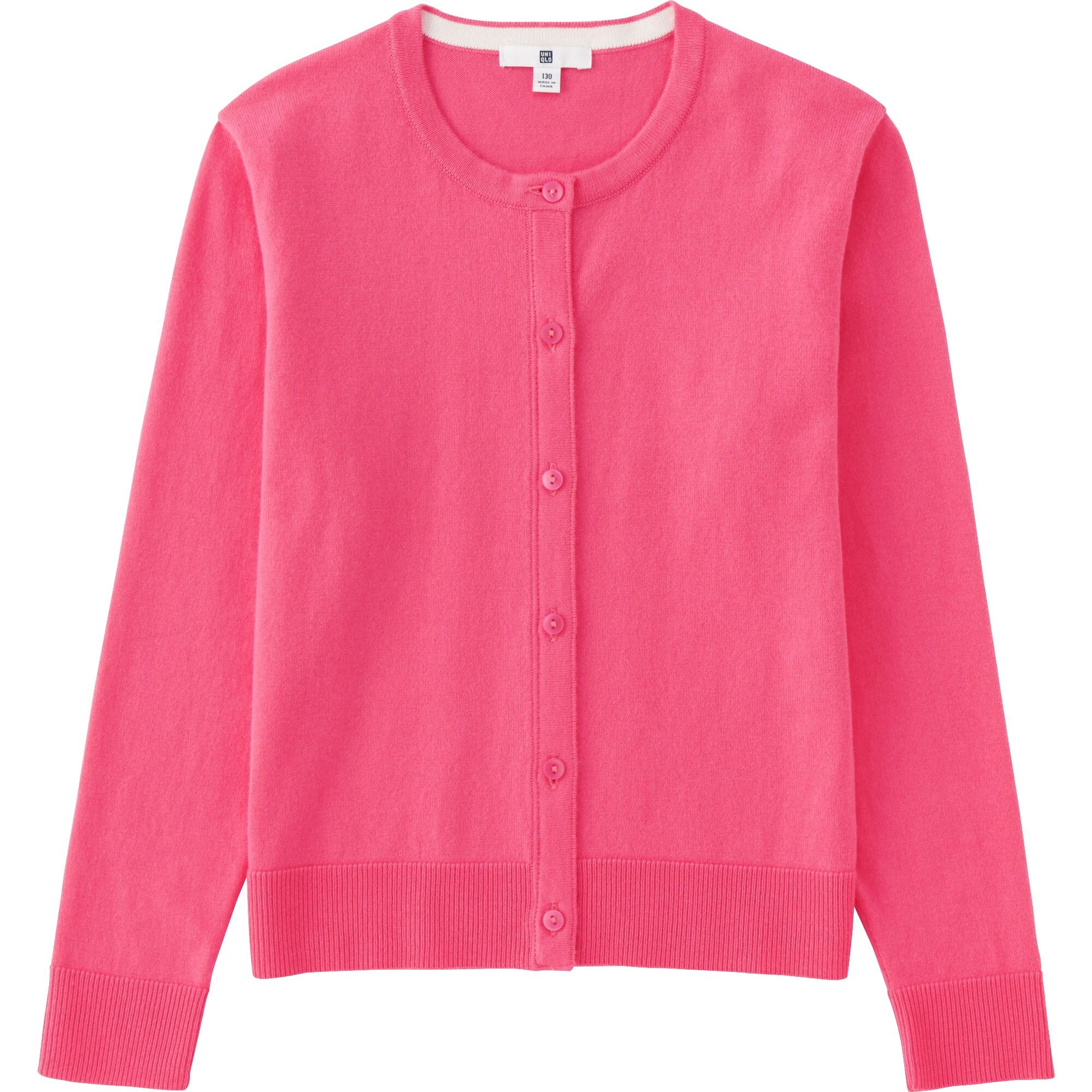 UNIQLO GIRLS UV Cut Crew Neck Cardigan 
