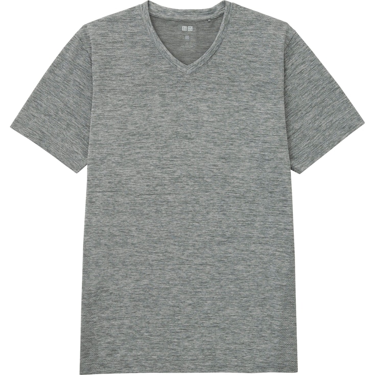 UNIQLO MEN Dry V Neck Short Sleeve T-Shirt | StyleHint