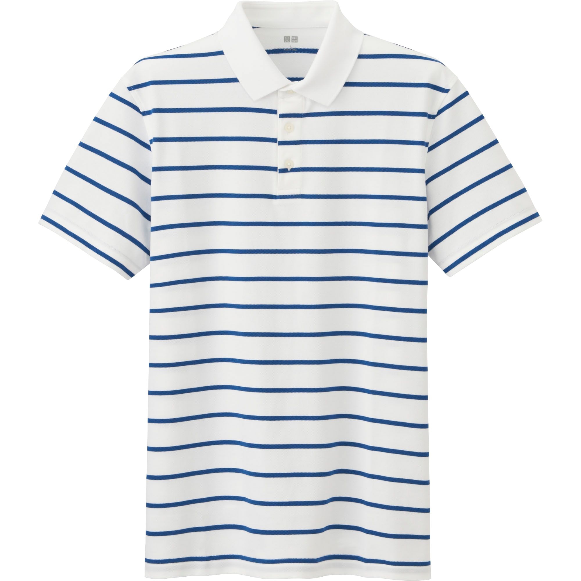 Uniqlo striped hotsell polo shirt