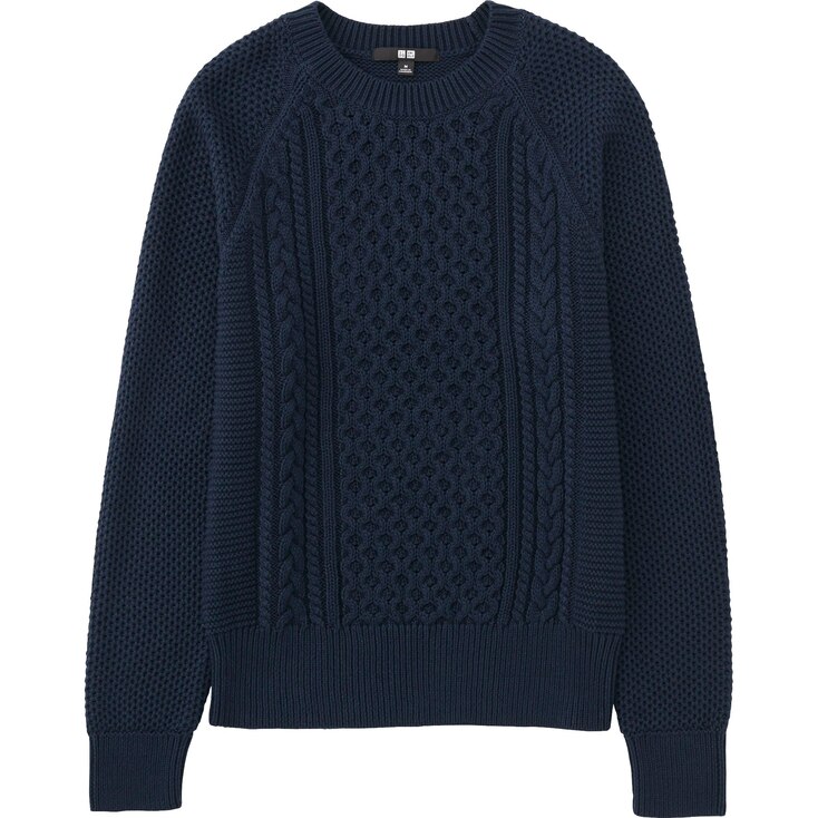 UNIQLO MEN CABLE KNIT CREW NECK JUMPER | StyleHint