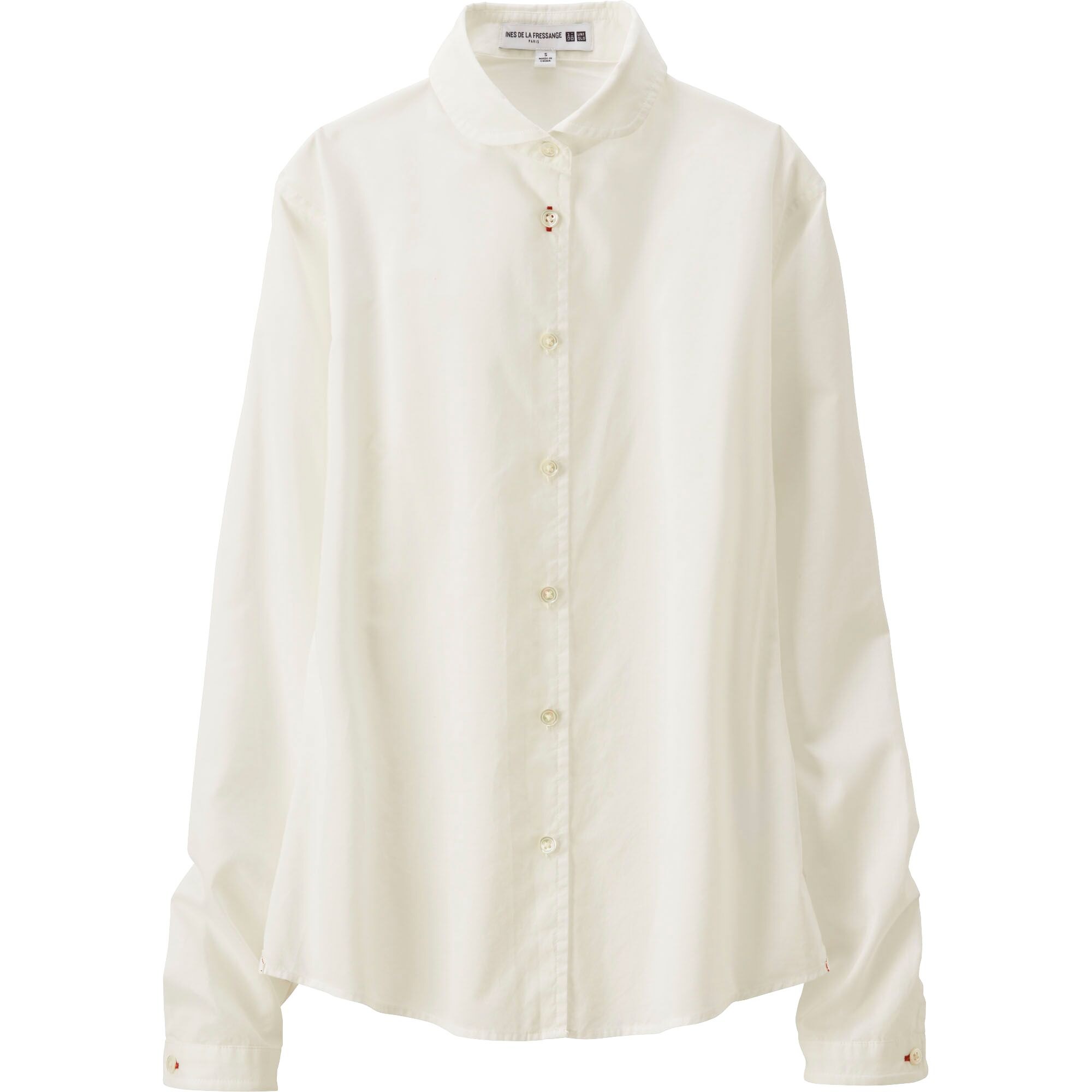 WOMEN Ines Cotton Lawn Basic Long Sleeve Shirt | UNIQLO UK