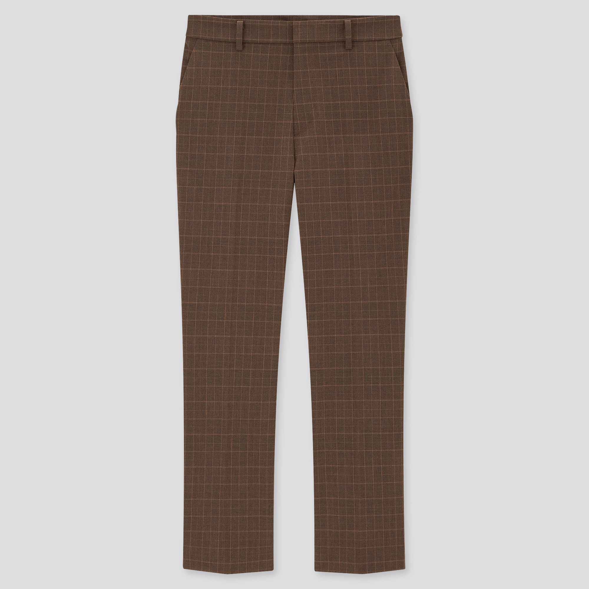 Women Smart Checked Ankle Length Trousers | UNIQLO UK