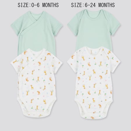 Babies Newborn Joy of Print Short Sleeved Bodysuit (Two Pack)
