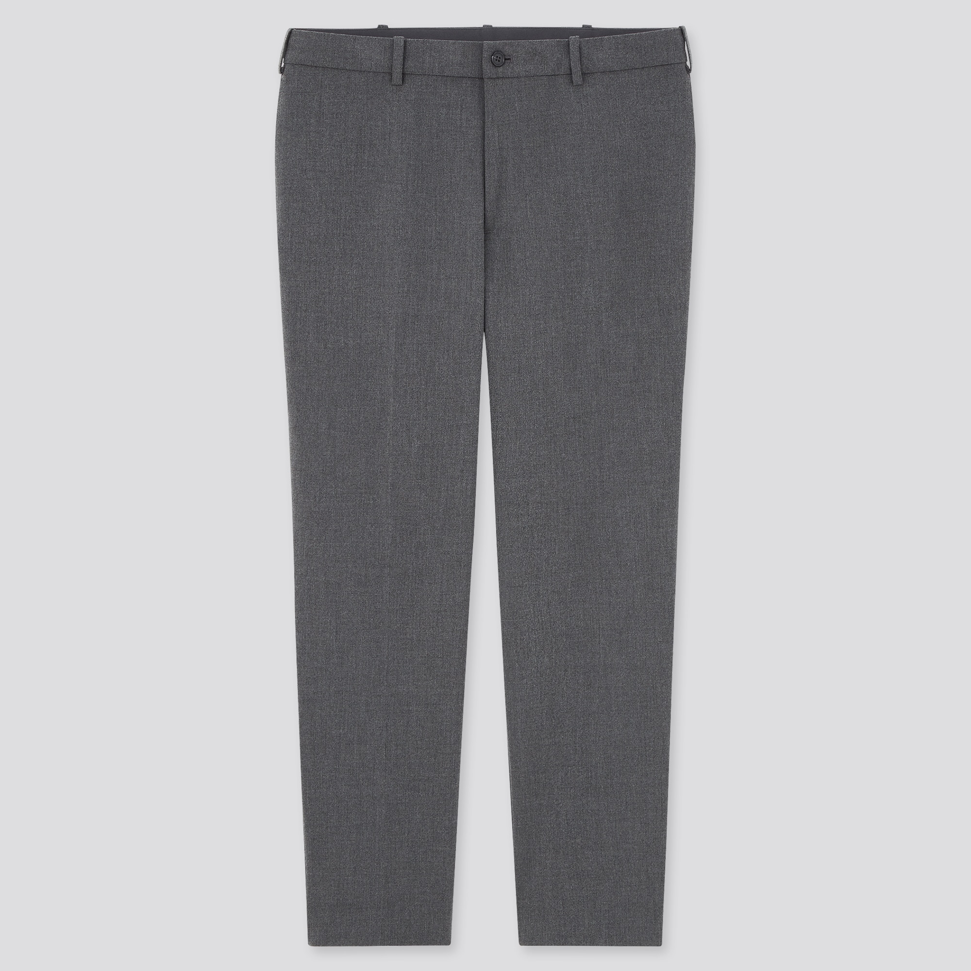Men Smart Stretch Ankle Length Trousers | UNIQLO UK
