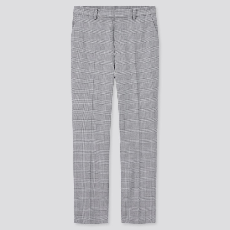UNIQLO Smart Comfort Glen Checked Ankle Length Trousers (Long) | StyleHint