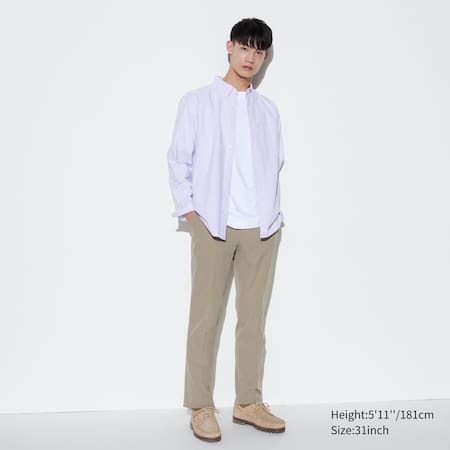 Ultra Light Cotton-Look Trousers