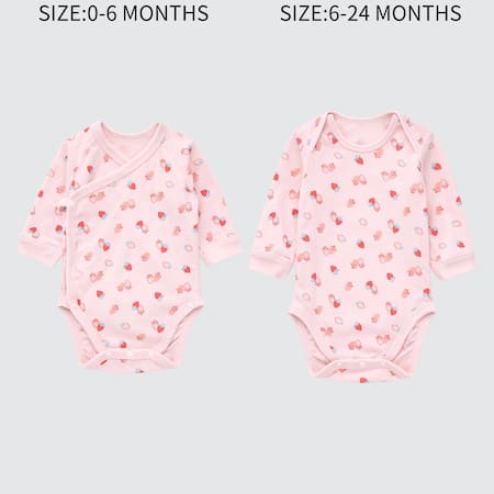 Babies Newborn Joy Of Print Strawberry Long Sleeved Bodysuit