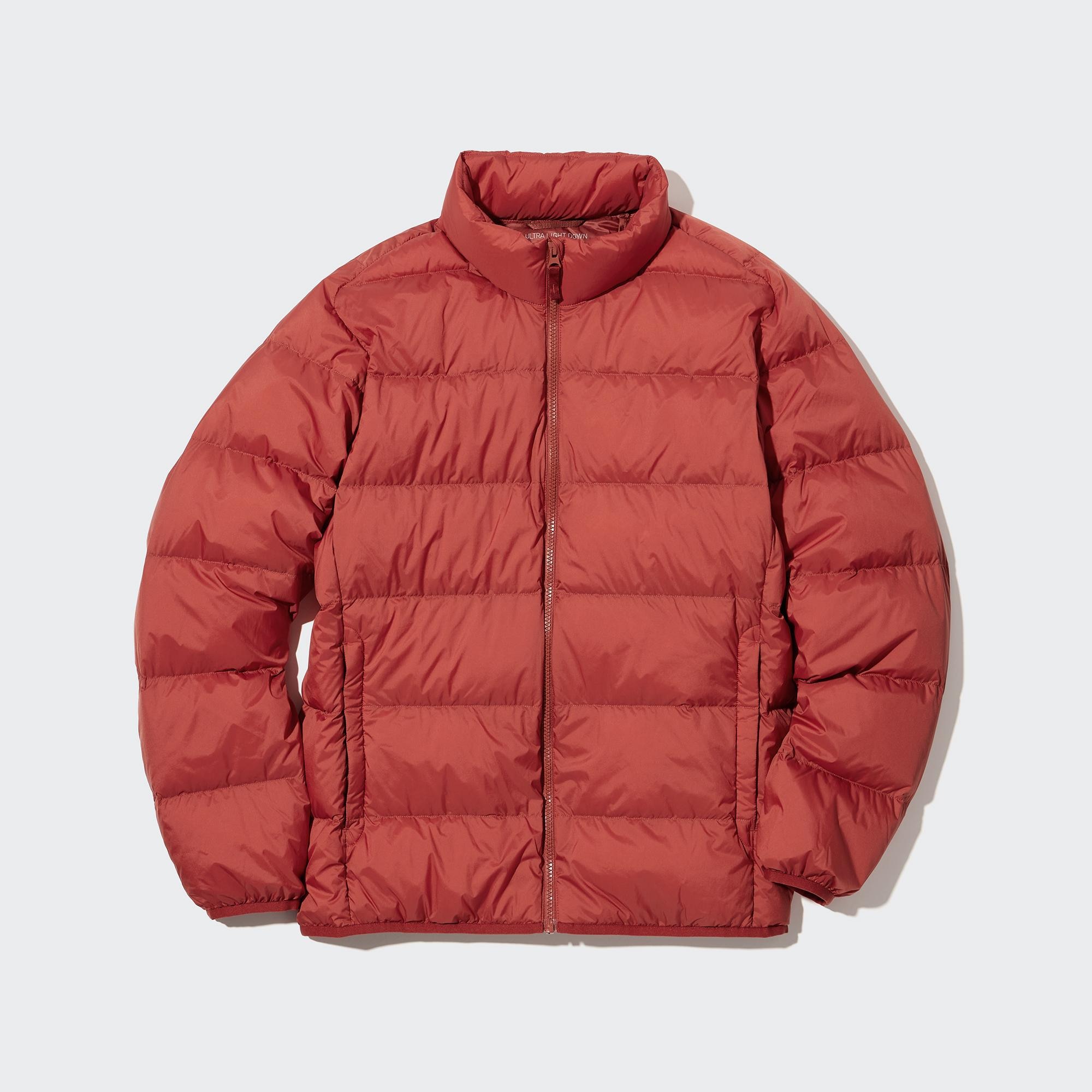 Uniqlo red shop down jacket