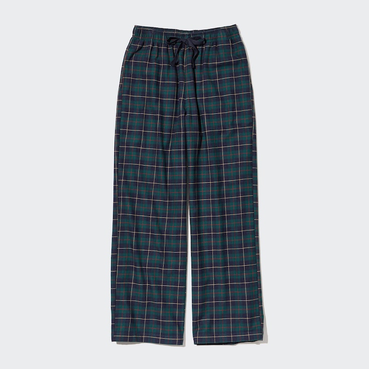 Flannel Easy Patterned Ankle Length Trousers